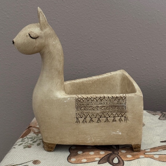 Other - Ceramic Llama Planter